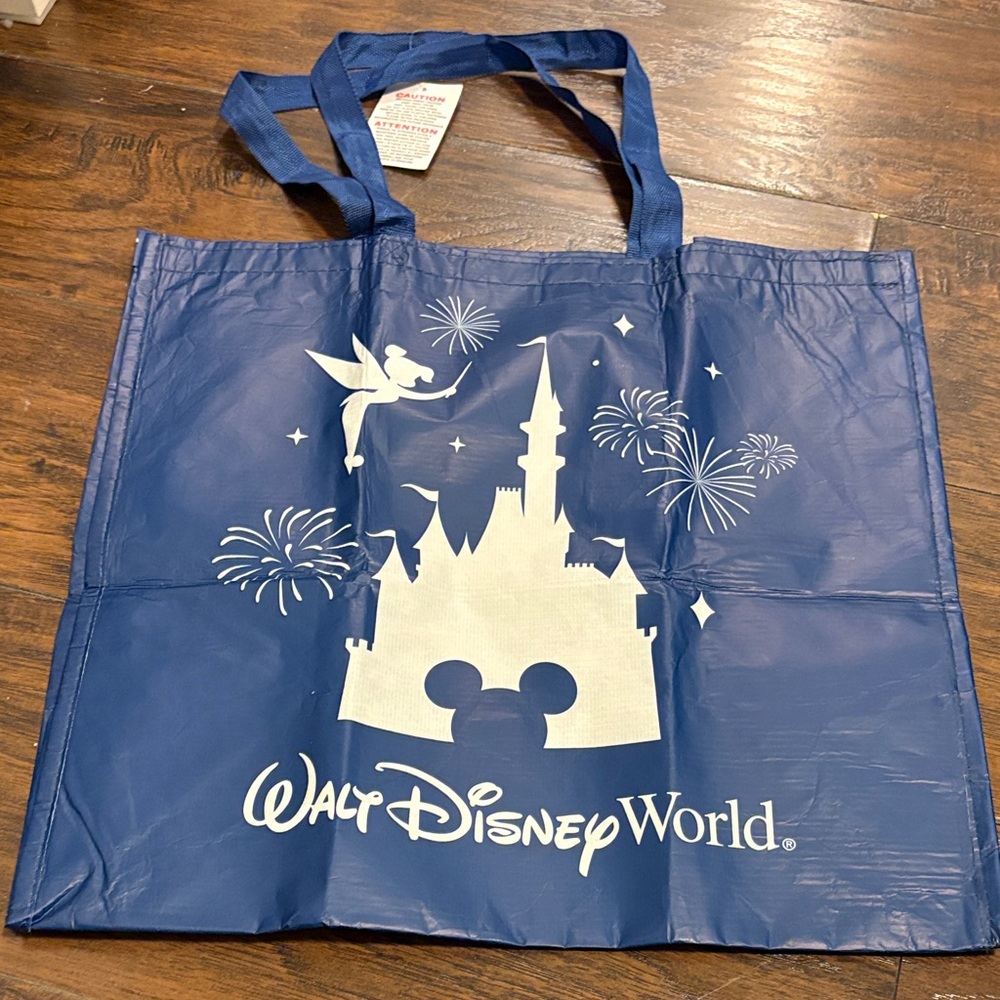Walt Disney World- DISNEY PARKS Blue LARGE Reusable Bag